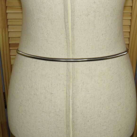 Mimi Di Niscemi Vintage Scallop Shell Seashell Silver Tone Stretch Belt Size M-L - Picture 6 of 11